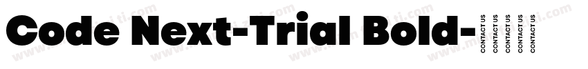 Code Next-Trial Bold字体转换